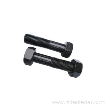DIN931 Grade 4.8 black zinc hex bolts half threaded hex bolts
